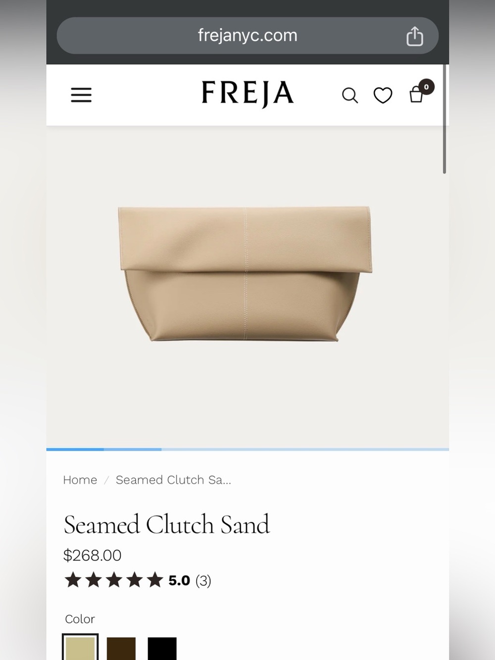 FREJA BNT Clutch - Sand